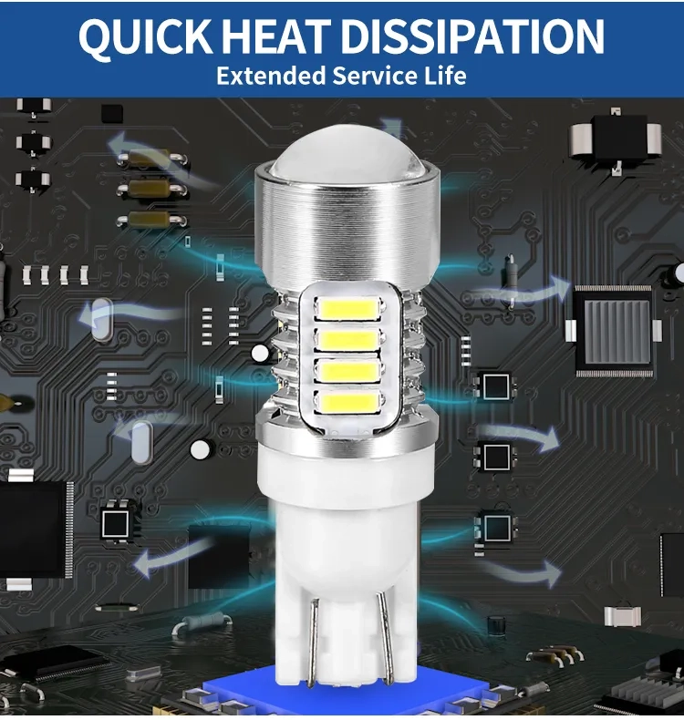 12V DC T10 LED lemputė