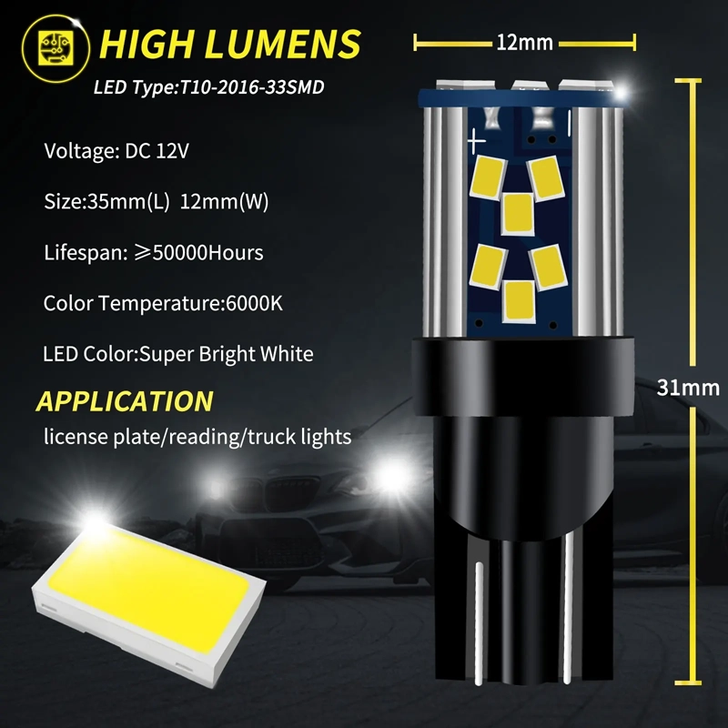 CANBUS Reading License Plate Lamp