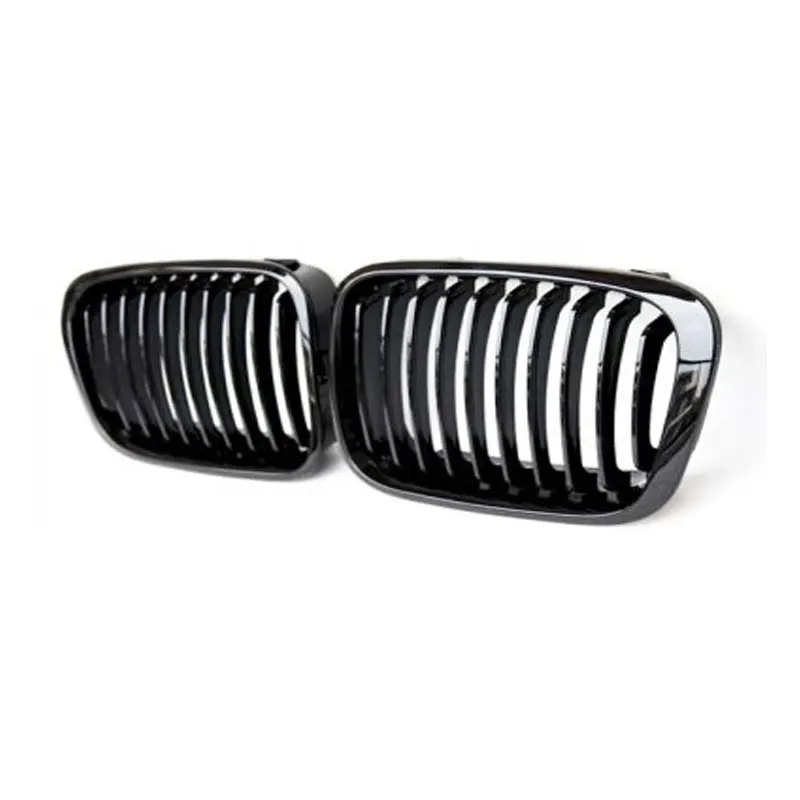 Für BMW 3er 4-türig E46 1998 1999 2000 2001 Kühlergrill einzeilig glänzend schwarz