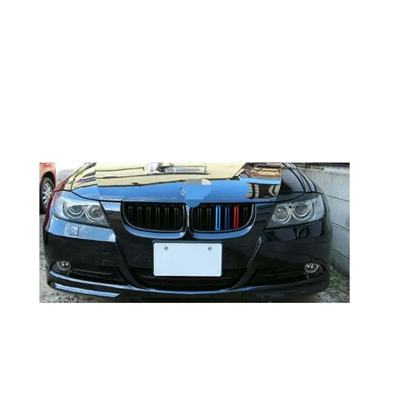 For BMW 3 Series 4-door E90 2008 2009 2010 2011 grille double line three colour (3)