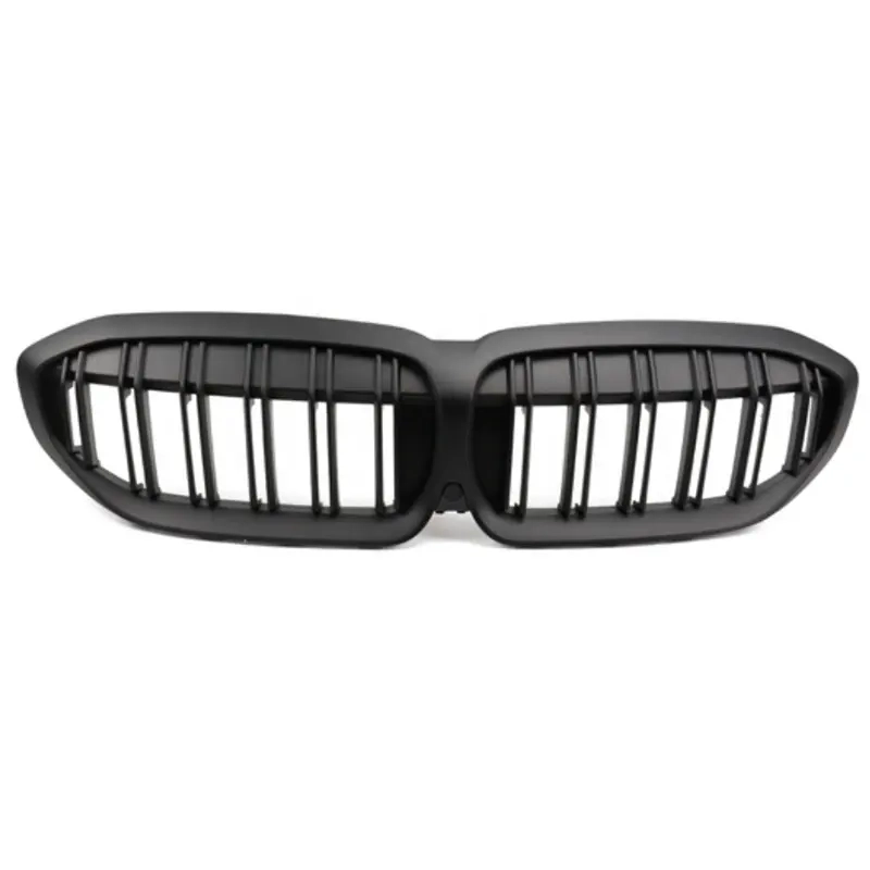 Für BMW G20 3er 2019 2020 2021 Frontstoßstange Ansauggitter Doppellinie mattschwarz (1)