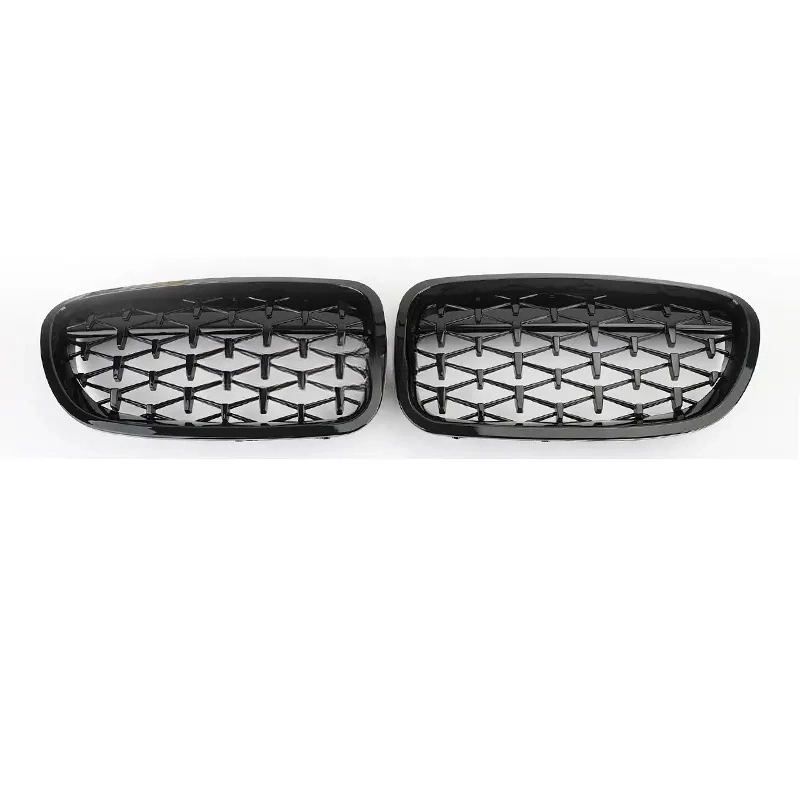 Für BMW das Lufteinlassgitter an der vorderen Stoßstange von F10 GRILLE 10-17 5er Diamant Gloss black (2)