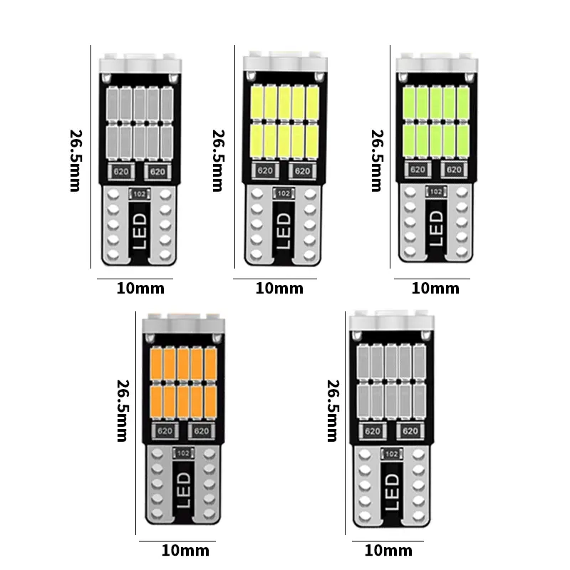 T10 26smd 4014 vadovaujama magistralės šviesa