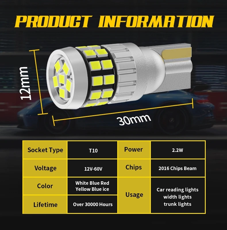T10 led Glühbirne Lampe