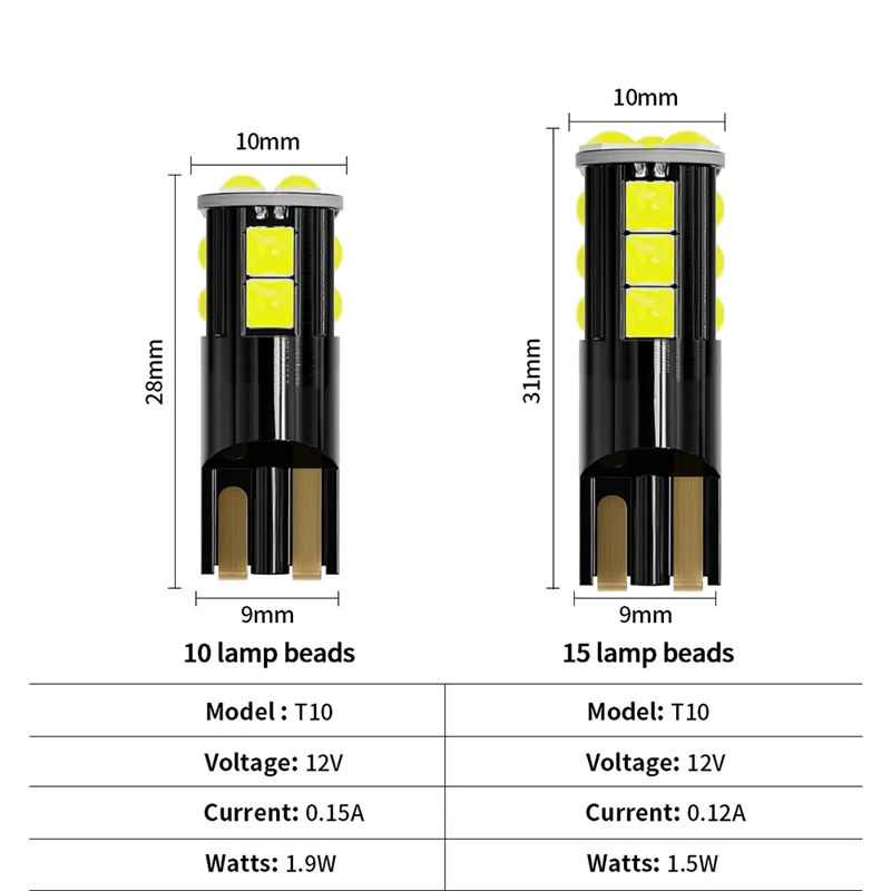 Breite W5W CANBUS T10 3030 10SMD (1)