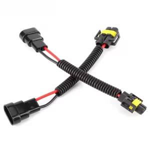 9005 plastic Led Headlight Socket Wire Harness