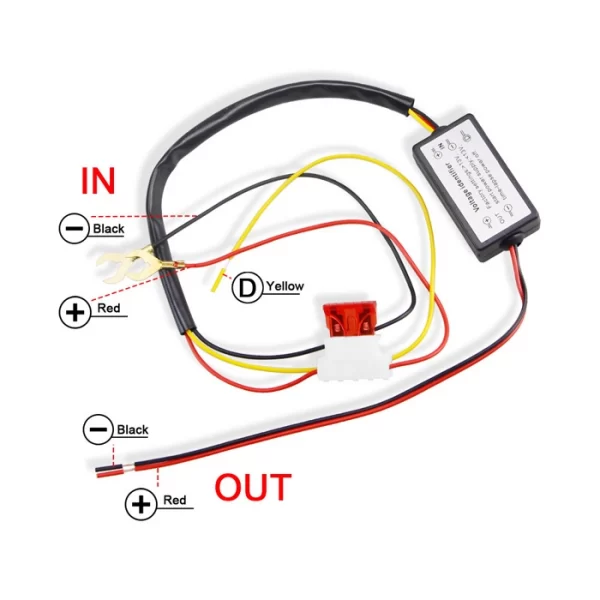 Auto Car LED Daytime Running Light Relay Harness (1)