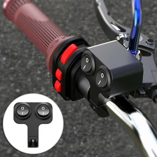Double Control Switches for Motor Electric Bike Key Button Accessories (5)