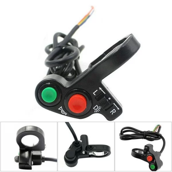Electric Bike Scooter Horn Turn Signals OnOff Button Light Switches Wholesale (1)