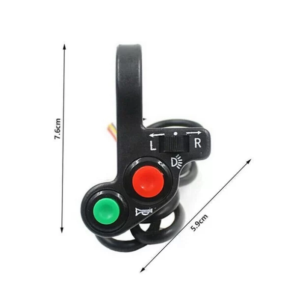 Electric Bike Scooter Horn Turn Signals OnOff Button Light Switches Wholesale (2)
