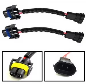 H11 plastic Led Headlight Socket Wire Harness