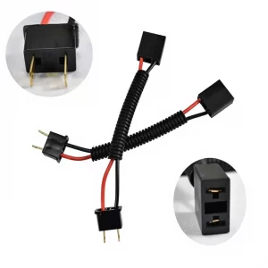 H7 plastic led headlight bulb socket wire harness 2
