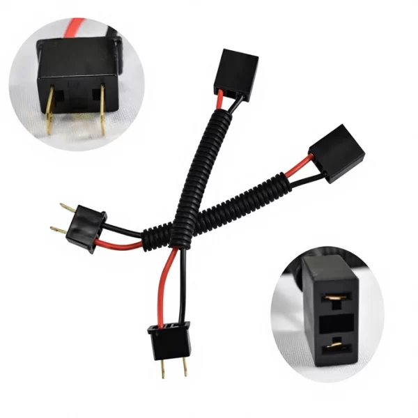 H7 plastic led headlight bulb socket wire harness 2