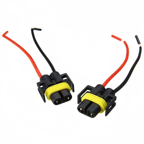 H8 H9 H11 Wiring Harness Socket (2)(1)