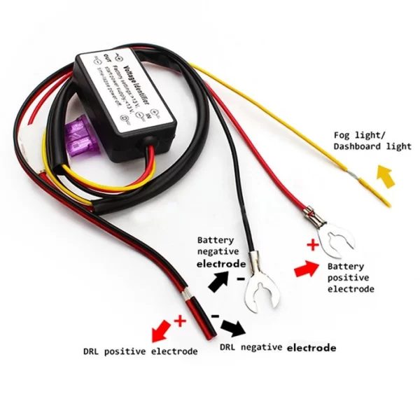 LED DRL relay harness controller Dimmer (4)