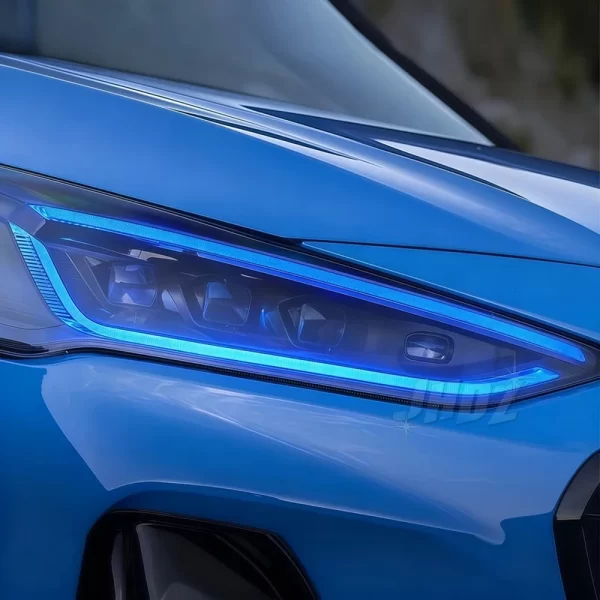 Red Blue Angel Eyes LED Headlight (2)