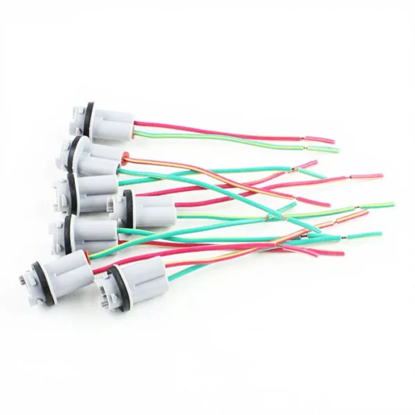 T10 LED Light Holder Base Socket Interior Lamp Cable (2)