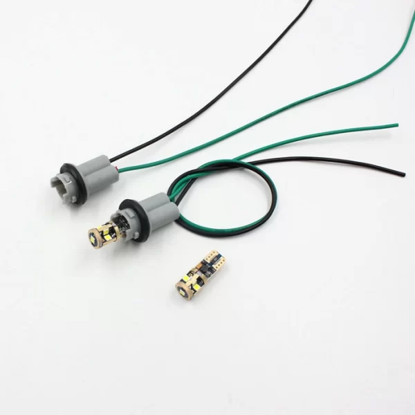 T10 W5W T15 LED bulb socket cables (2)