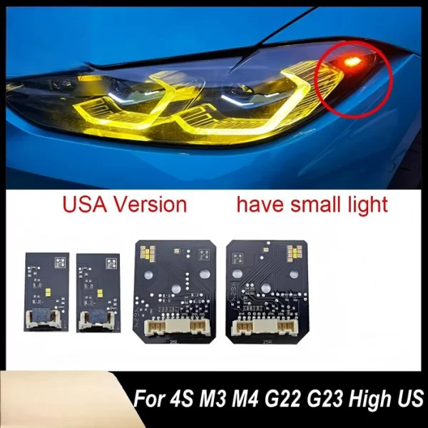 US Spec Yellow Laser Headlight Angel Eyes (1)(1)