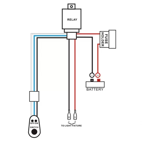 Universal Remote Control Flash Strobe Wiring Harness Switch (3)