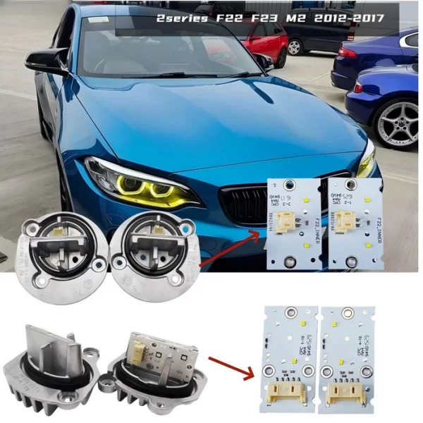 Yellow Angel Eyes DRL Driving Lights (2)(1)