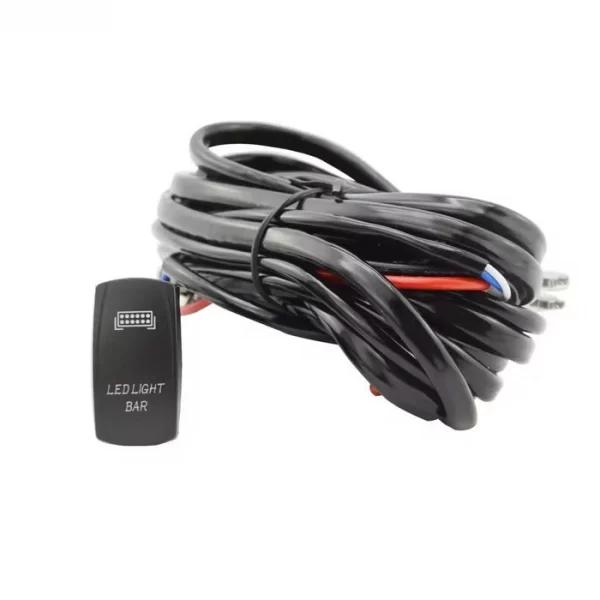 40A Blue Rocker Switch LED Light Bar (1)