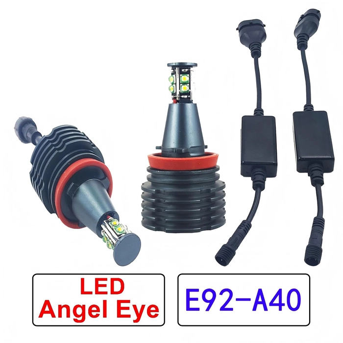 450lm 6500k Angel Eye LED Headlights (1)(1)
