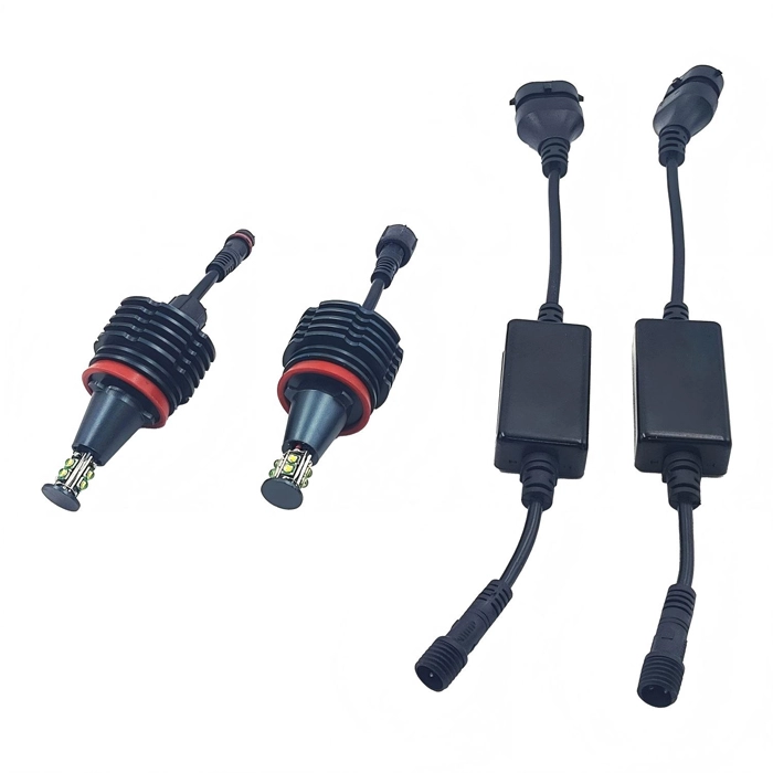 450lm 6500k Angel Eye LED Headlights (3)(1)