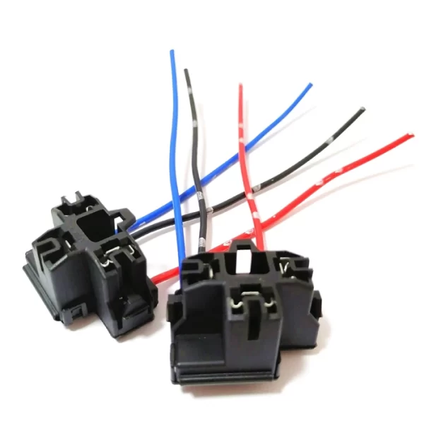 Auto Part Extension Led Headlights Bulbs Wire Harness H4 Socket (1)