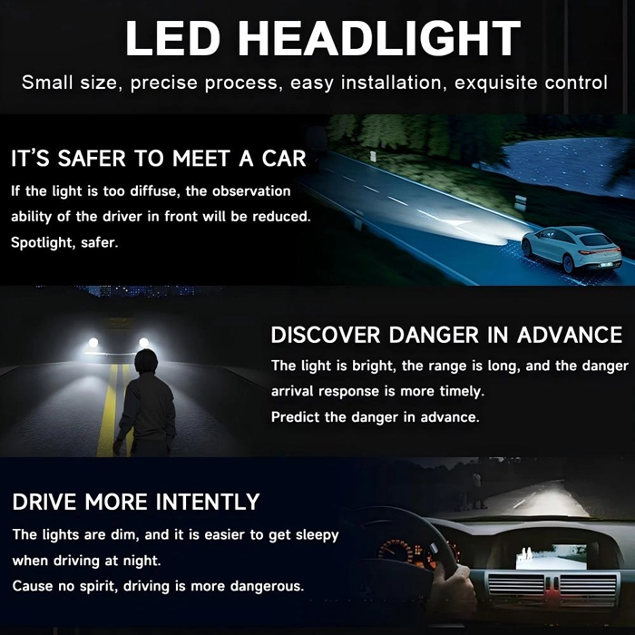 Car Headlight H7 H11 9005 9006 H4 Laser Car Light (1)