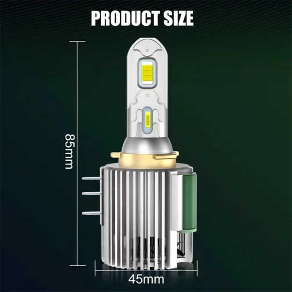 H15 LED 12V 80W 8000LM Car LED Headlights CSP 3570 (3)