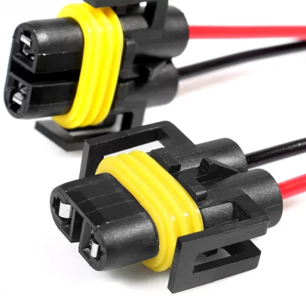 H8 H9 Female Adapter H9 Halogen Connector H11 Bulb Socket (2)