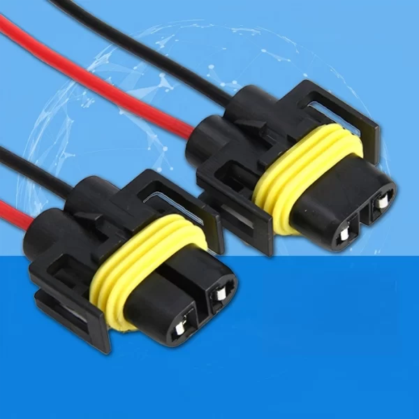 H8 H9 Female Adapter H9 Halogen Connector H11 Bulb Socket (3)