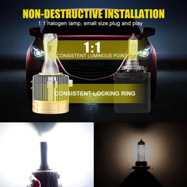 Light Headlight Non Destructive Installation (2)