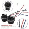 Liwiny 3157 LED Bulb Brake Signal Light Socket Extension Wiring Harness (1)