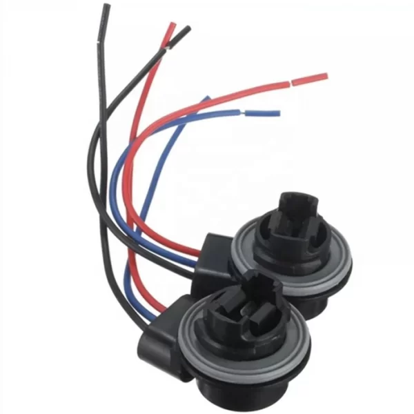 Liwiny 3157 LED Bulb Brake Signal Light Socket Extension Wiring Harness (4)