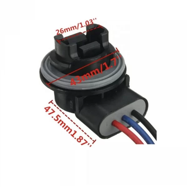 Liwiny 3157 LED Bulb Brake Signal Light Socket Extension Wiring Harness (5)