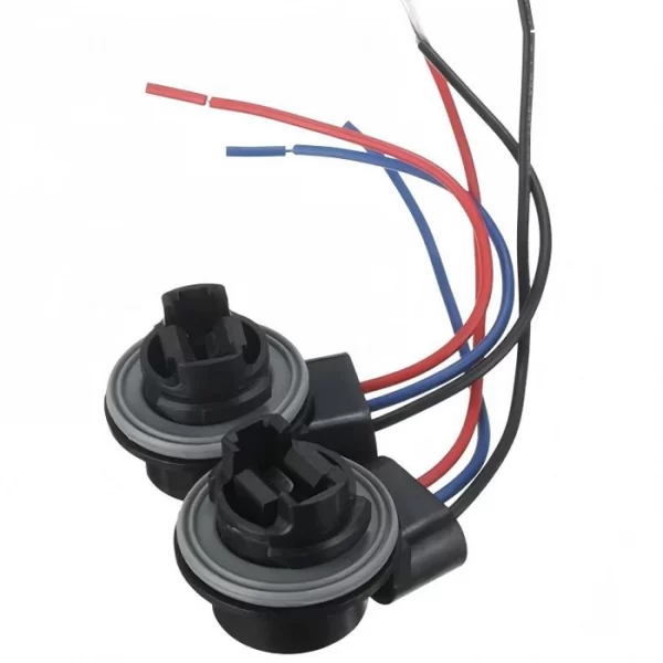 Liwiny 3157 LED Bulb Brake Signal Light Socket Extension Wiring Harness (6)