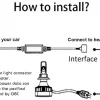 Liwiny Car Radio Canbus Error Free H7 Led Headlight Driver (1)