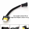Liwiny H11 Connector Ceramic Type Male and Female H11 Socket Bulb Connector Cable (2)