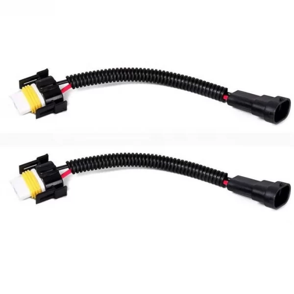 Liwiny H11 Connector Ceramic Type Male and Female H11 Socket Bulb Connector Cable (3)