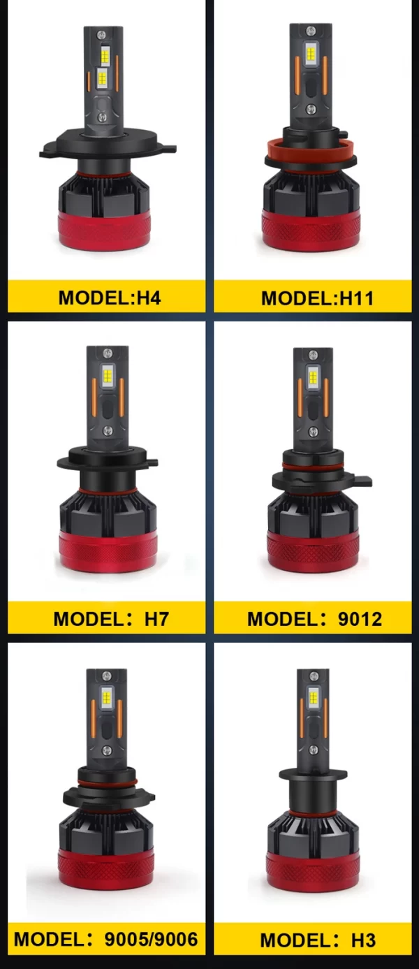 Liwiny LU8 H7 H11 H4 H1 LED Headlight Bulbs Canbus (4)