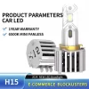 Liwiny Mini H15 Car LED Auto Head Lamp Dual-copper Tube (2)