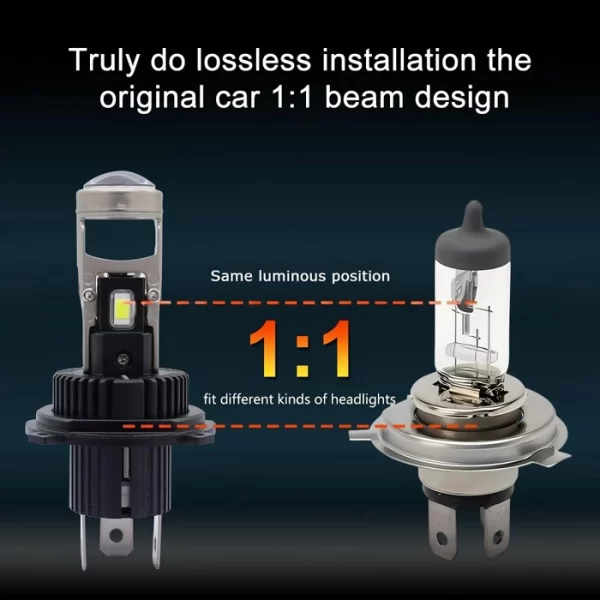 Liwiny Plug and Play 6000k IP68 Led Headlight Led Laser Projector Len (7)