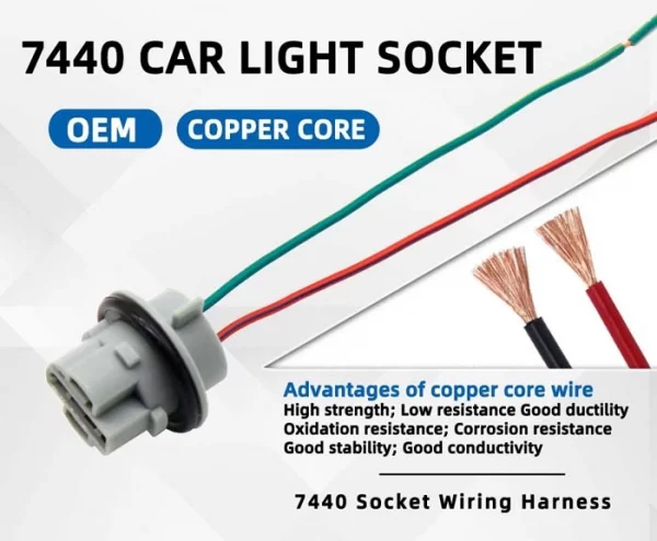 Liwiny W21W Led Bulb Holder Adapter Wire Harness (5)