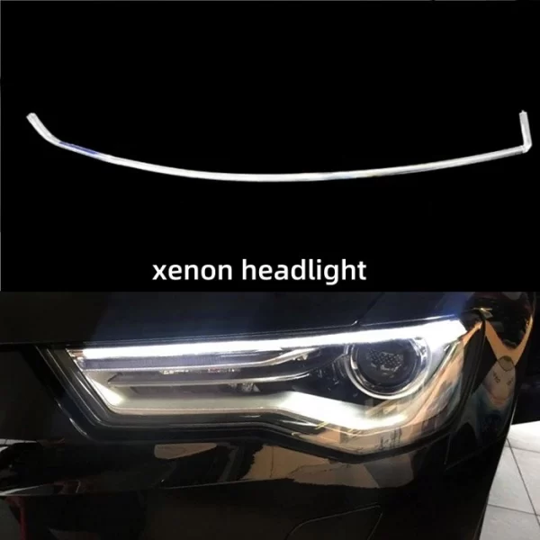 New 2016-2018 Xenon LED Headlight DRL Tube Acrylic Strip (1)
