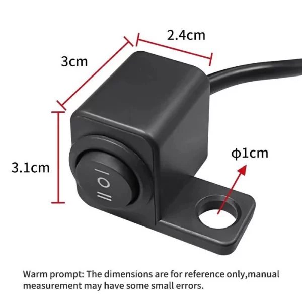 Side Mirror Mount ONOFF Headlight Switch (1)