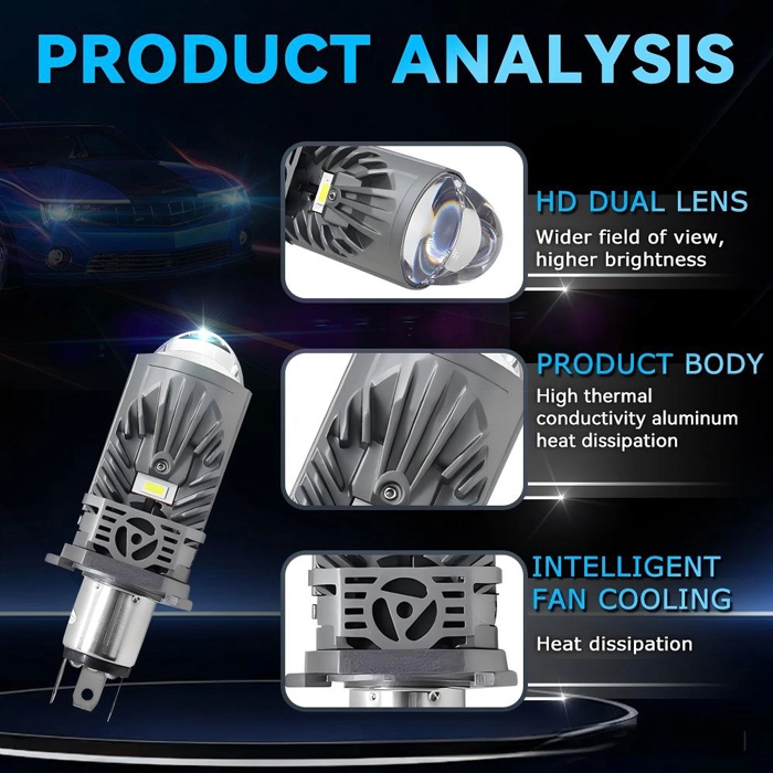 Universal Fitment HiLow Beam H4 LM01P Plug&Play (2)(1)