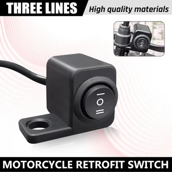 Universal Motorcycle Left Right 3-Way Switch (1)