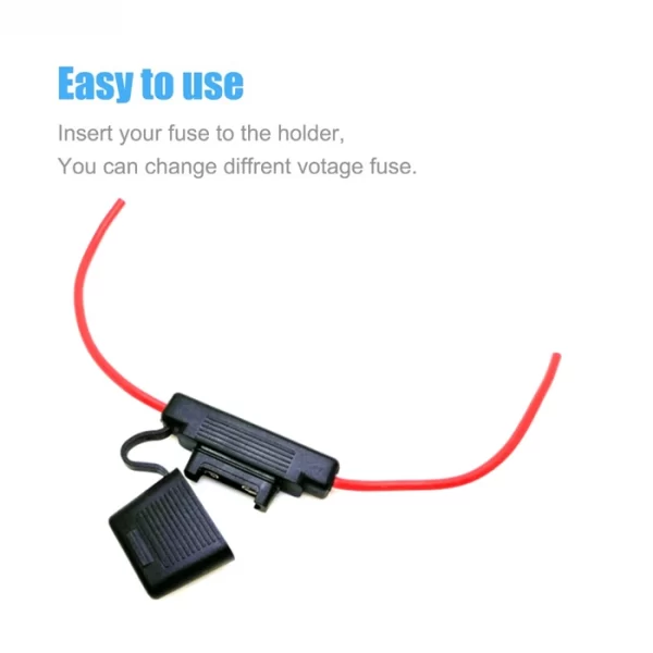 Waterproof Add-a-circuit Mini Inline Tap Adapter Auto Car Blade Fuse Holder (2)